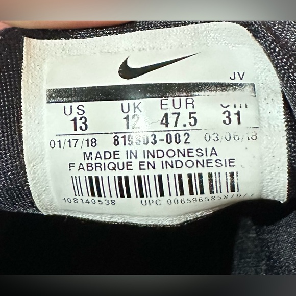 Men’s Nike Darwin Black - 819803-002 - Size 13 - Picture 5 of 5